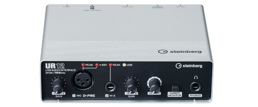 兼容iPad/Mac/PC，实现高品质录音的Steinberg USB音频接口UR12发布