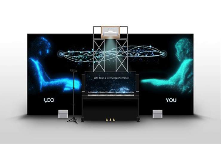 豪运国际联手博报堂i-Studio展出实验性人工智能音乐装置“与YOO合奏”